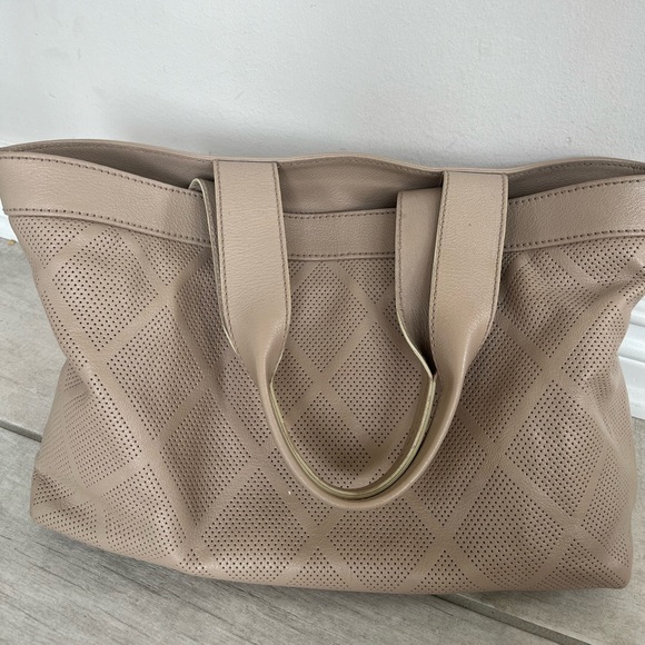 Chanel Beige Perforated Caviar Tote - Picture 7 of 16